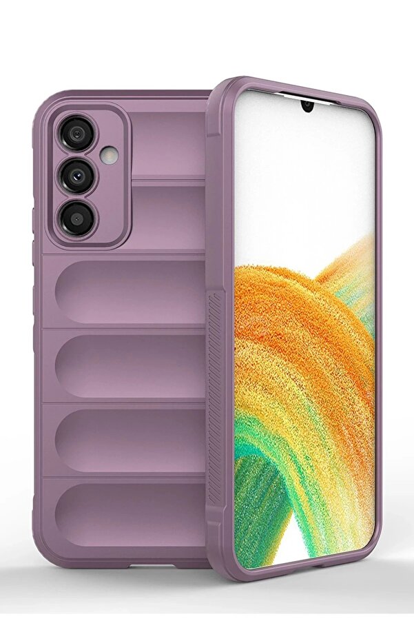 Samsung Galaxy M14 5G Kılıf Opti̇mum Si̇li̇kon - Mor - Dropx3562-3923