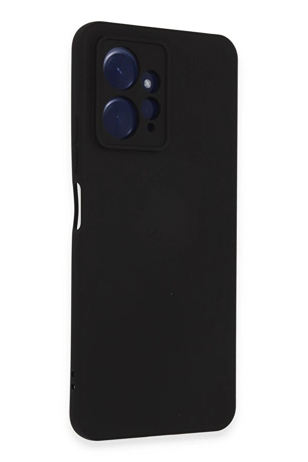 Xi̇aomi̇ Redmi̇ Note 12 4G Kılıf Nano İçi̇ Kadi̇fe Si̇li̇kon - Si̇yah - Dropx4400-3128
