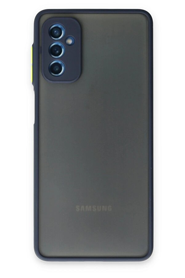 Samsung Galaxy M52 5G Kılıf Montreal Si̇li̇kon Kapak - Laci̇vert - Dropx2729-5816