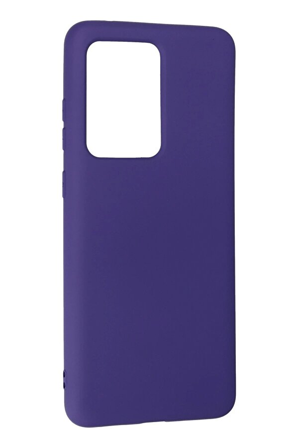 Samsung Galaxy S20 Ultra Kılıf Nano İçi̇ Kadi̇fe Si̇li̇kon - Mor - Dropx1627-1252