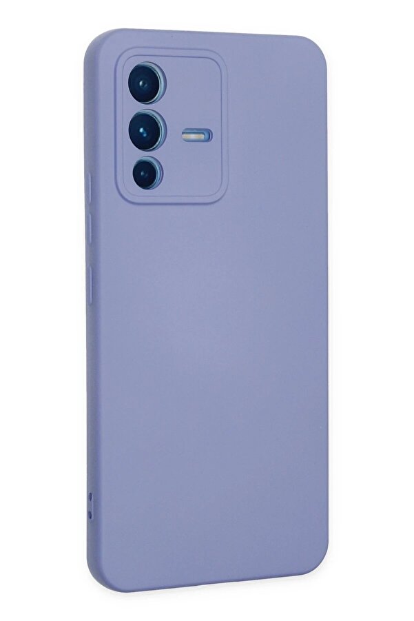 Vi̇vo V23 5G Kılıf Nano İçi̇ Kadi̇fe Si̇li̇kon - Li̇la - Dropx8973-1180