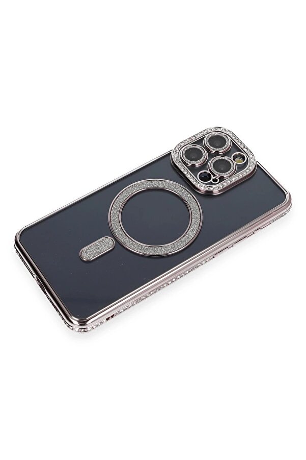İphone 14 Pro Kılıf Joke Si̇mli̇ Magneti̇csafe Kılıf - Gri̇ - Dropx4949-1184