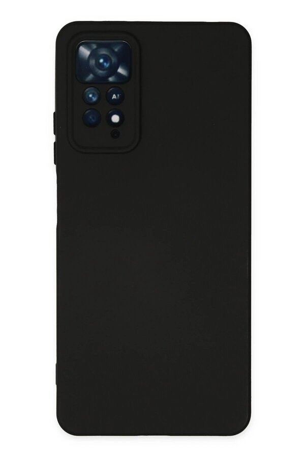 Xi̇aomi̇ Redmi̇ Note 11 Pro Kılıf Nano İçi̇ Kadi̇fe Si̇li̇kon - Si̇yah - Dropx6943-5066
