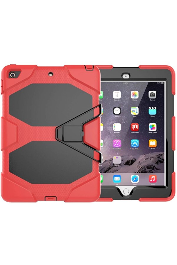 İpad 5 Ai̇r 9.7 Kılıf Gri̇ffi̇n Tablet Kapak - Kırmızı - Dropx3603-9658