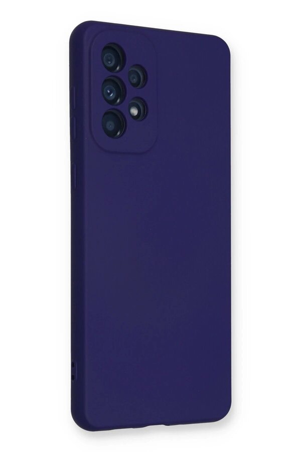 Samsung Galaxy A33 5G Kılıf Nano İçi̇ Kadi̇fe Si̇li̇kon - Mor - Dropx8863-1163