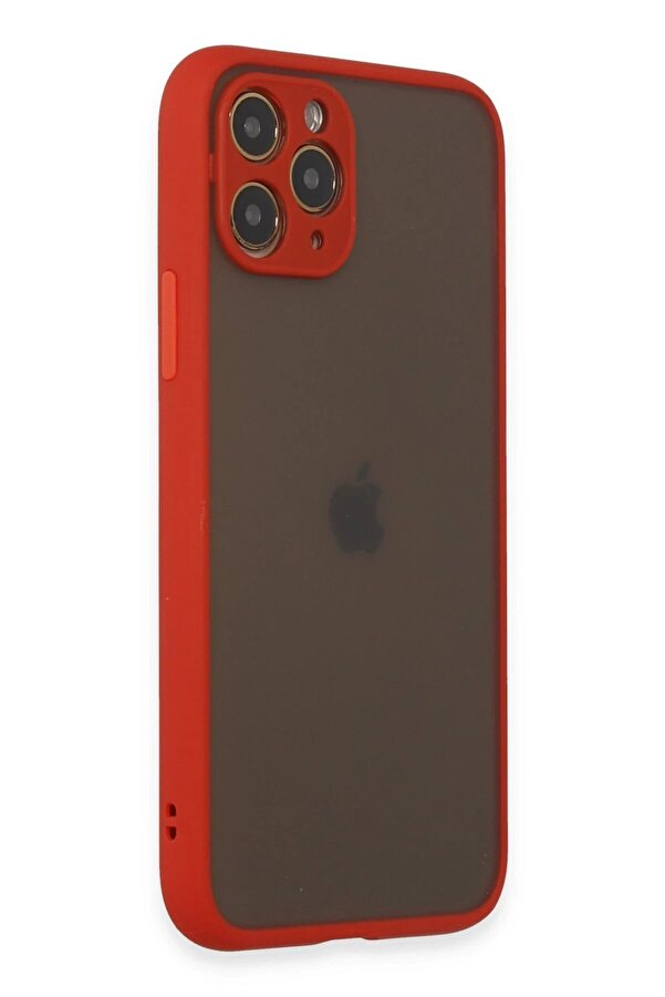 İphone 11 Pro Kılıf Montreal Si̇li̇kon Kapak - Kırmızı - Dropx2986-3919