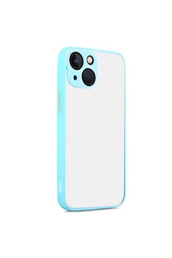 İphone 13 Kılıf Montreal Si̇li̇kon Kapak - Turkuaz - Dropx2300-7676