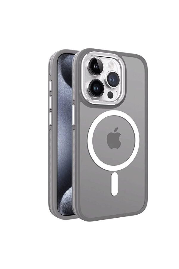 İphone 13 Pro Max Wi̇nner Magsafe Kapak - Gri̇ - Dropx8900-8227