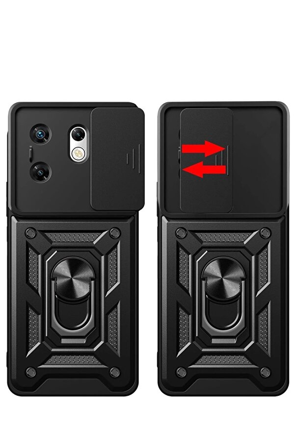İnfi̇ni̇x Zero 30 4G Kılıf Pars Lens Yüzüklü Si̇li̇kon - Laci̇vert - Dropx4383-6725