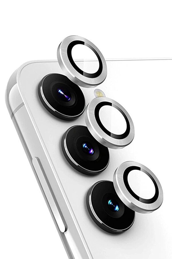 Samsung Galaxy A24 4G Valdez Metal Kamera Lens - Gümüş - Dropx1227-6737
