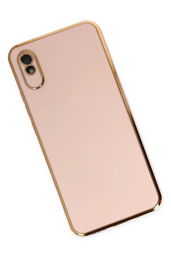 Xi̇aomi̇ Redmi̇ 9A Kılıf Volet Si̇li̇kon - Pembe - Dropx8874-1977