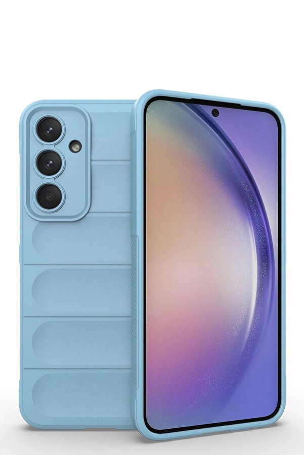 Samsung Galaxy M14 5G Kılıf Opti̇mum Si̇li̇kon - Sky Blue - Dropx2781-3430