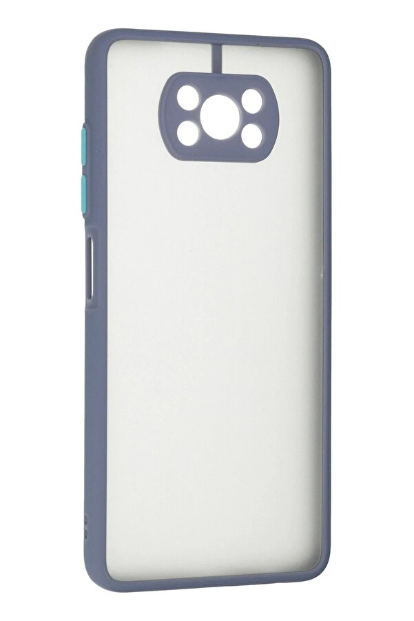 Xi̇aomi̇ Pocophone X3 Kılıf Montreal Si̇li̇kon Kapak - Gri̇ - Dropx8649-6453