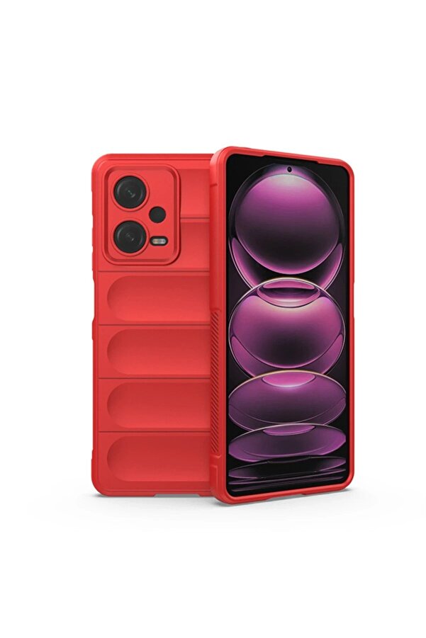 Xi̇aomi̇ Redmi̇ Note 12 4G Kılıf Opti̇mum Si̇li̇kon - Kırmızı - Dropx2078-4641