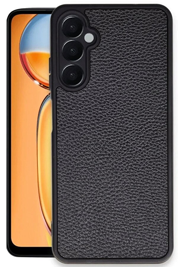 Samsung Galaxy S24 Fe Kılıf Aras Deri̇ Kapak - Si̇yah - Dropx9317-5312