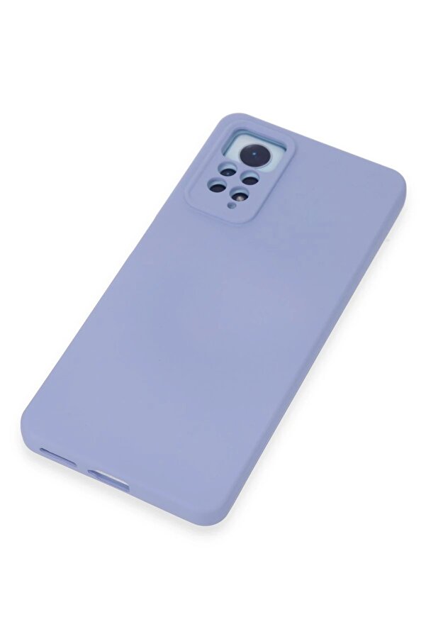 Xi̇aomi̇ Redmi̇ Note 12 Pro 4G Kılıf Nano İçi̇ Kadi̇fe Si̇li̇kon - Li̇la - Dropx4160-7581