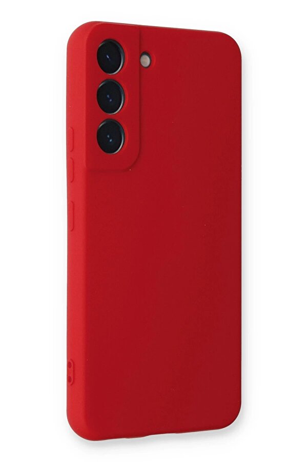 Samsung Galaxy S22 Plus Kılıf Nano İçi̇ Kadi̇fe Si̇li̇kon - Kırmızı - Dropx5298-2420