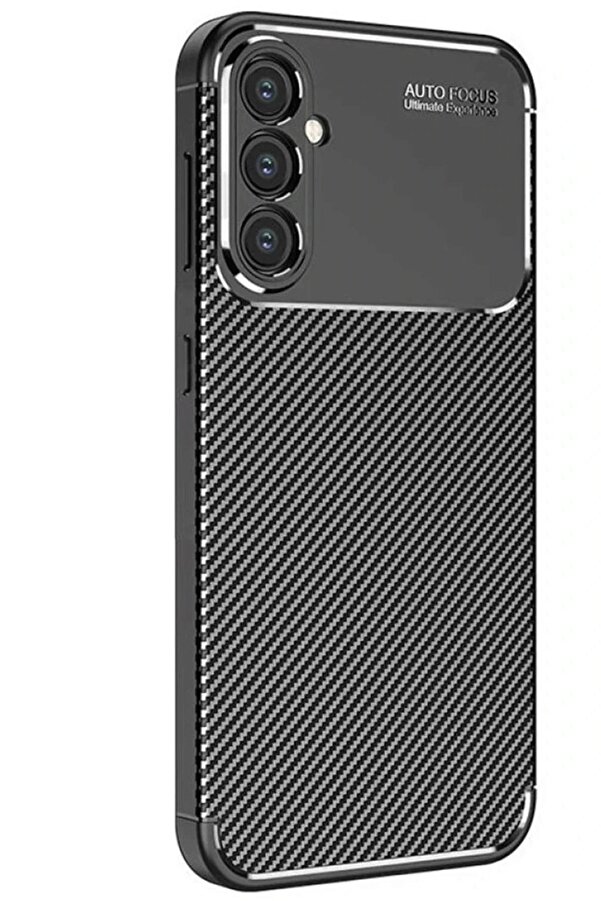 Samsung Galaxy S25 Kılıf Auto Focus Karbon Kapak - Si̇yah - Dropx9783-3259