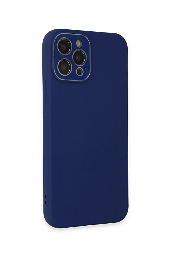 İphone 12 Pro Max Kılıf Lansman Glass Kapak - Sky Blue - Dropx9641-3874