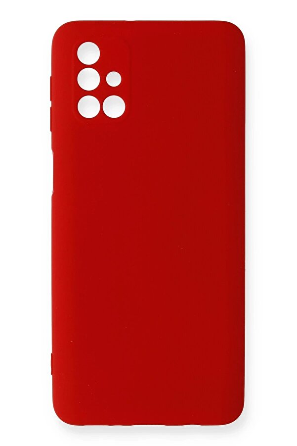 Samsung Galaxy M31S Kılıf Nano İçi̇ Kadi̇fe Si̇li̇kon - Kırmızı - Dropx3192-3627