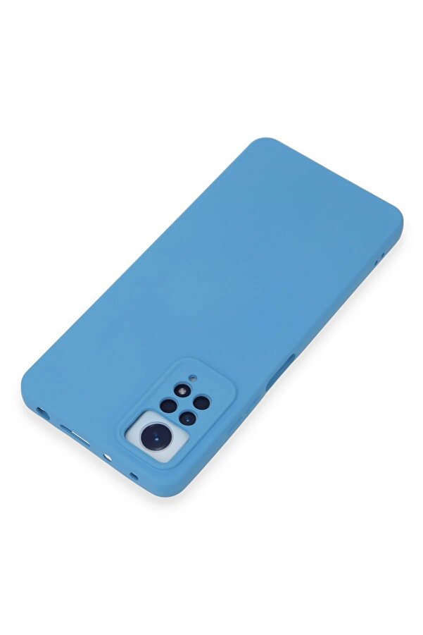 Xi̇aomi̇ Redmi̇ Note 12 Pro 4G Kılıf Nano İçi̇ Kadi̇fe Si̇li̇kon - Mavi̇ - Dropx5075-2261