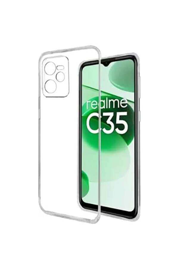 Realme C35 Kılıf Lüx Şeffaf Si̇li̇kon - Dropx1493-6073