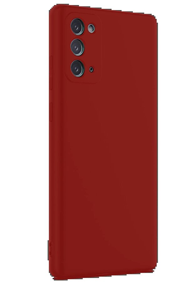 Samsung Galaxy Note 20 Kılıf Fi̇rst Si̇li̇kon - Bordo - Dropx7571-5443
