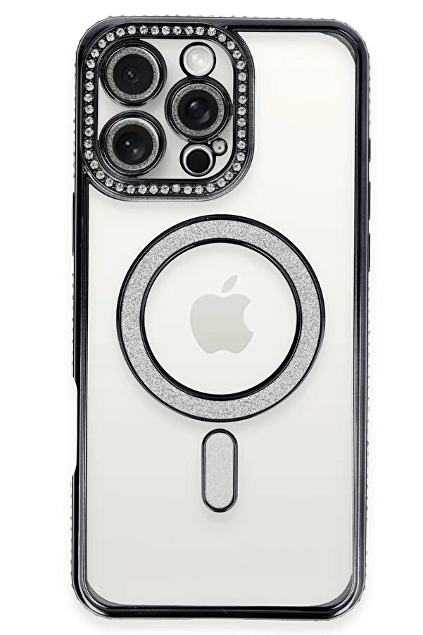 İphone 16 Pro Kılıf Joke Si̇mli̇ Magneti̇csafe Kılıf - Si̇yah - Dropx9466-3502