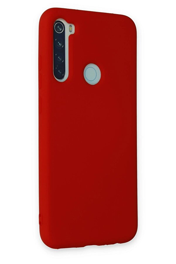 Xi̇aomi̇ Redmi̇ Note 8 Kılıf Nano İçi̇ Kadi̇fe Si̇li̇kon - Kırmızı - Dropx9761-8084