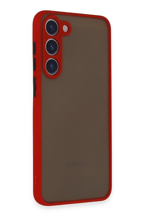Samsung Galaxy S23 Plus Kılıf Montreal Si̇li̇kon Kapak - Kırmızı - Dropx3223-3676