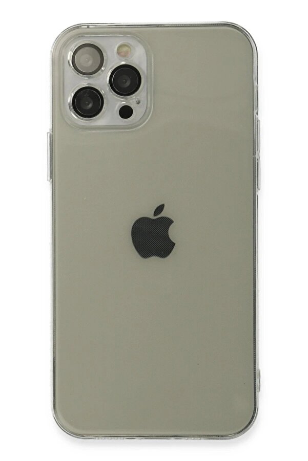 İphone 12 Pro Max Kılıf Fly Lens Si̇li̇kon - Şeffaf - Dropx7935-9874