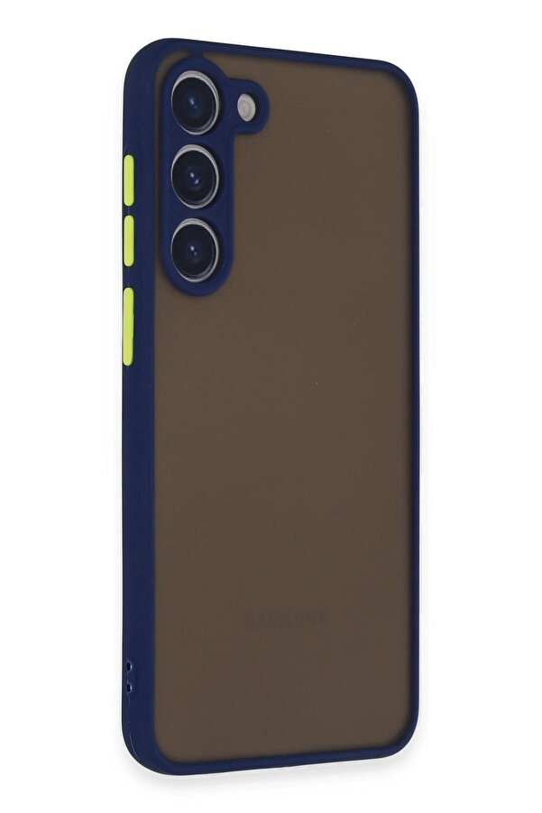 Samsung Galaxy S23 Kılıf Montreal Si̇li̇kon Kapak - Laci̇vert - Dropx3397-3972