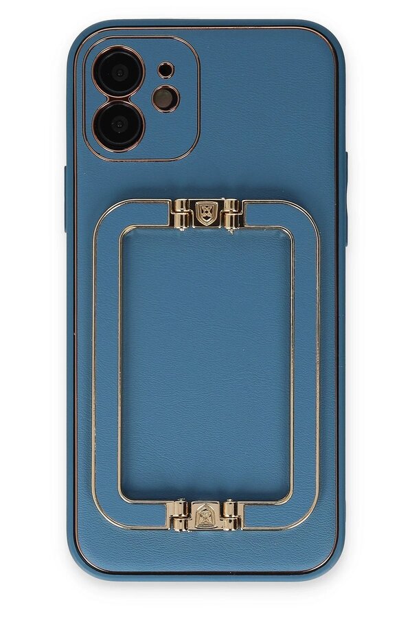 İphone 12 Kılıf Coco Eli̇t Kapak - Mavi̇ - Dropx7209-5031
