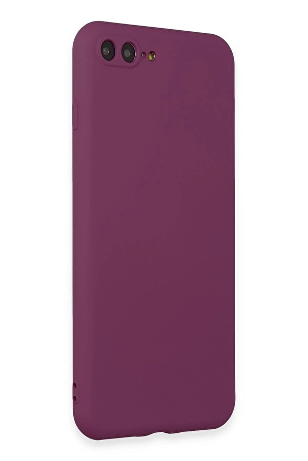 İphone 7 Plus Kılıf Fi̇rst Si̇li̇kon - Mürdüm - Dropx9191-6246
