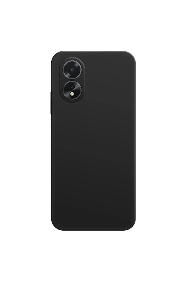 Oppo A38 Kılıf Fi̇rst Si̇li̇kon - Si̇yah - Dropx2753-4686