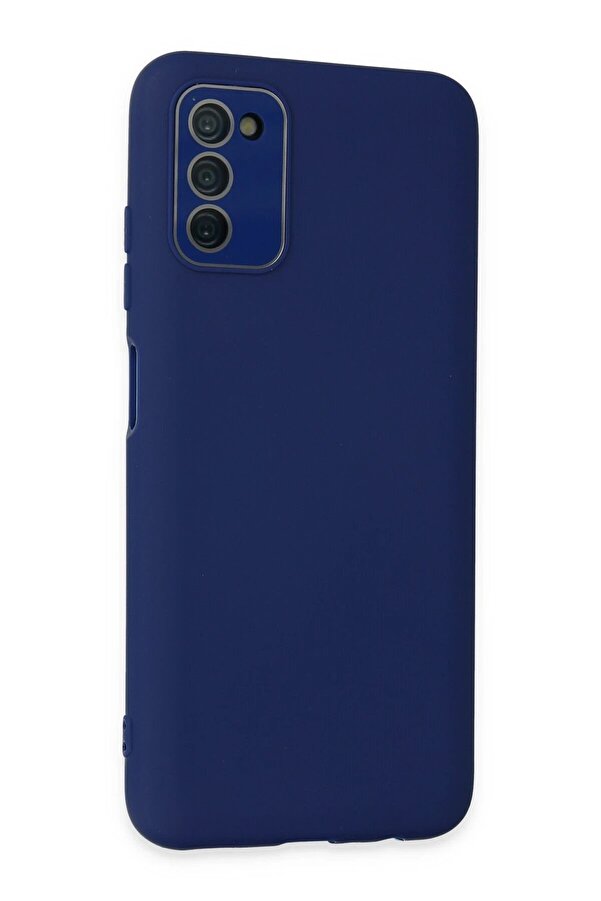 Samsung Galaxy A03S Kılıf Lansman Glass Kapak - Sky Blue - Dropx9495-8761