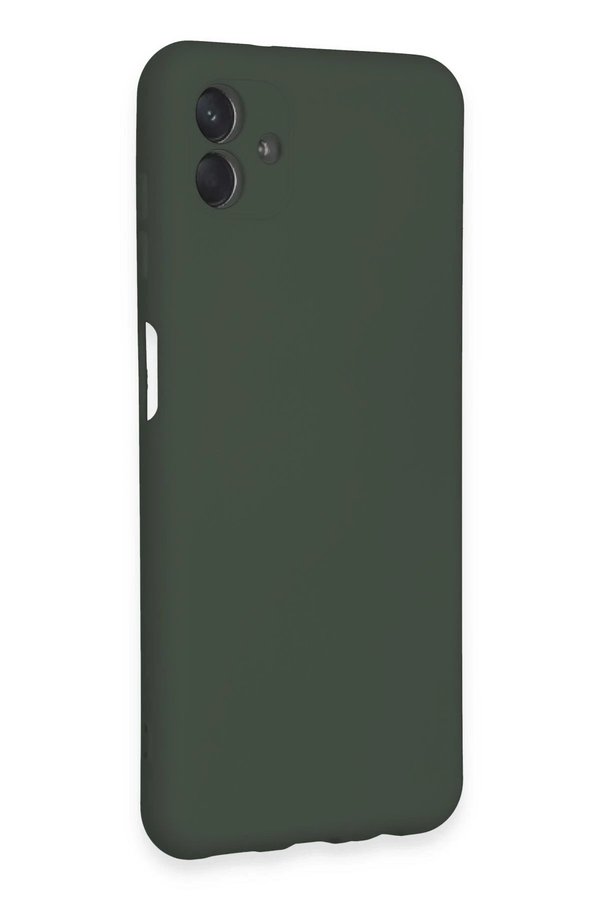 Samsung Galaxy A04E Kılıf Nano İçi̇ Kadi̇fe Si̇li̇kon - Koyu Yeşi̇l - Dropx8449-7433