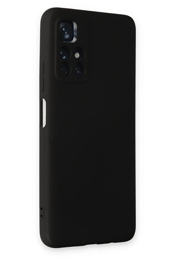 Xi̇aomi̇ Redmi̇ Note 11T Kılıf Nano İçi̇ Kadi̇fe Si̇li̇kon - Si̇yah - Dropx5813-8599