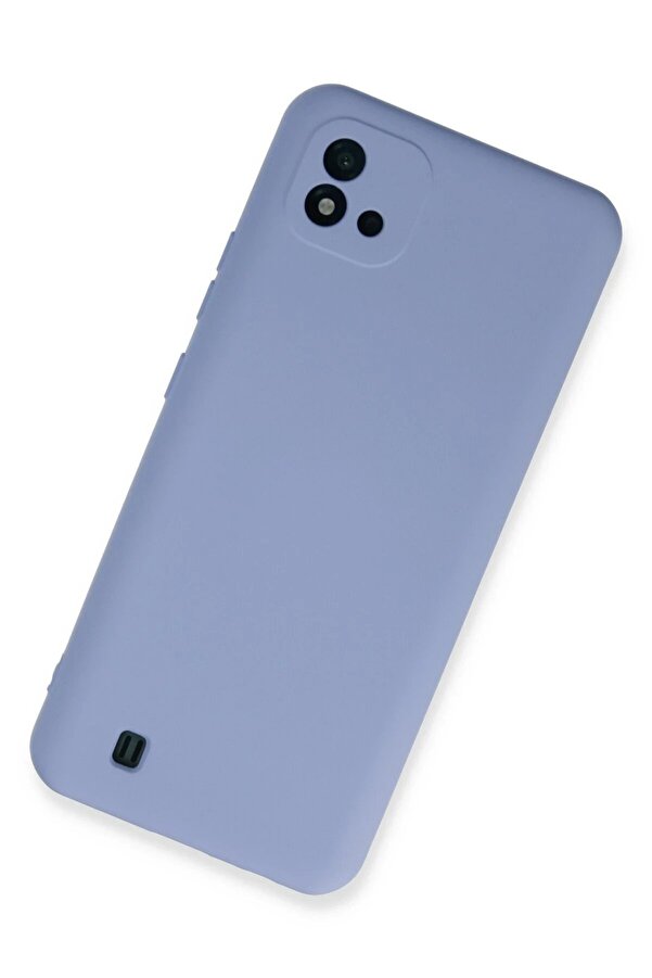 Realme C11 2021 Kılıf Nano İçi̇ Kadi̇fe Si̇li̇kon - Li̇la - Dropx3824-6708