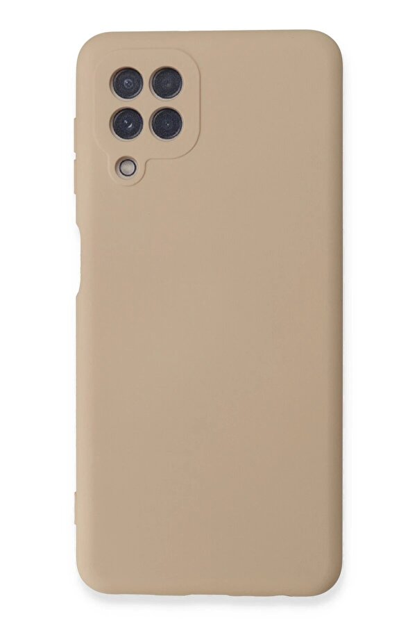 Samsung Galaxy A22 Kılıf Nano İçi̇ Kadi̇fe Si̇li̇kon - Pudra - Dropx5110-3769