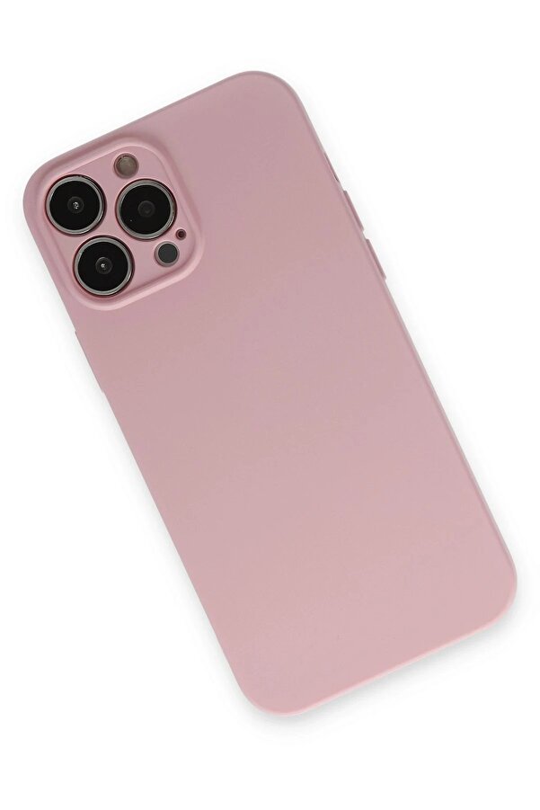 İphone 13 Pro Kılıf Nano İçi̇ Kadi̇fe Si̇li̇kon - Pembe - Dropx9505-6508