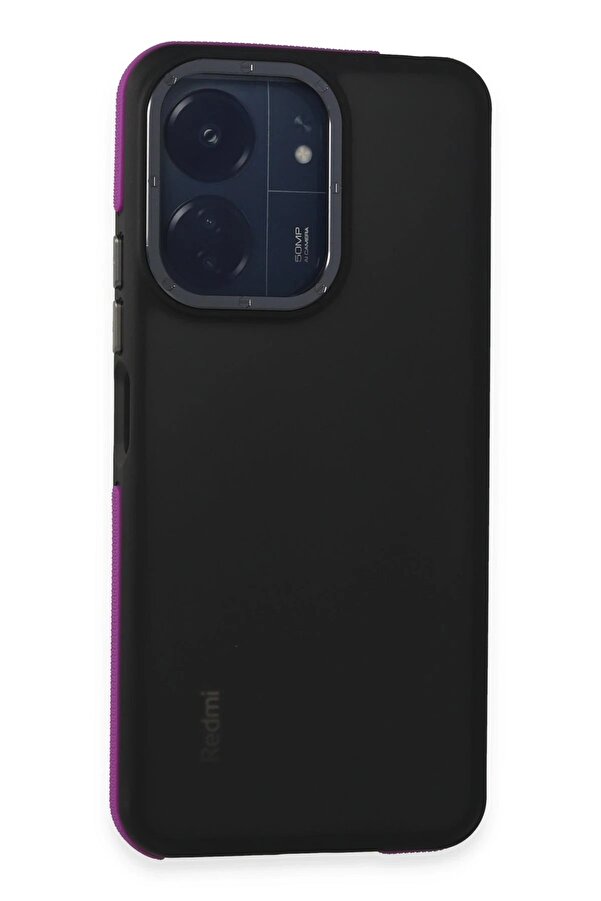 Xi̇aomi̇ Redmi̇ 13C Harvel Kapak - Deri̇n Mor - Dropx8747-7975