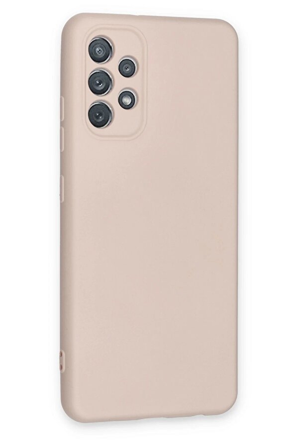 Samsung Galaxy A72 Kılıf Nano İçi̇ Kadi̇fe Si̇li̇kon - Pudra - Dropx3990-8867