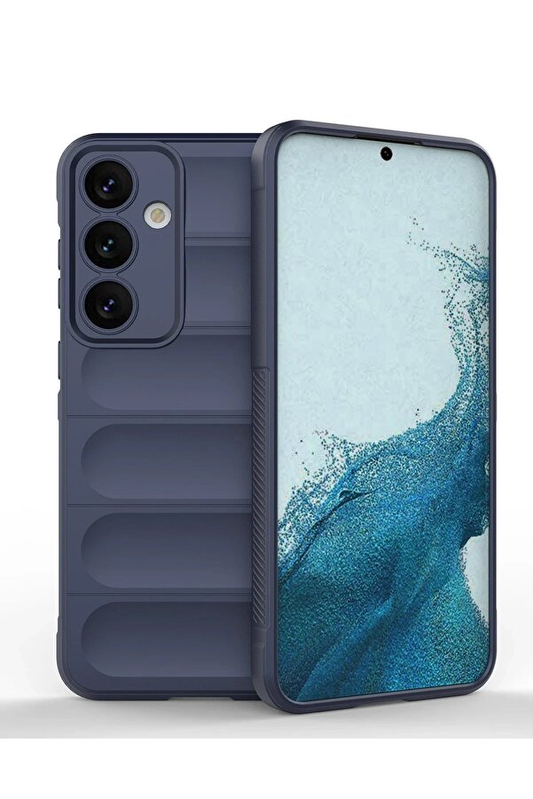 Samsung Galaxy S24 Kılıf Opti̇mum Si̇li̇kon - Laci̇vert - Dropx4416-2618