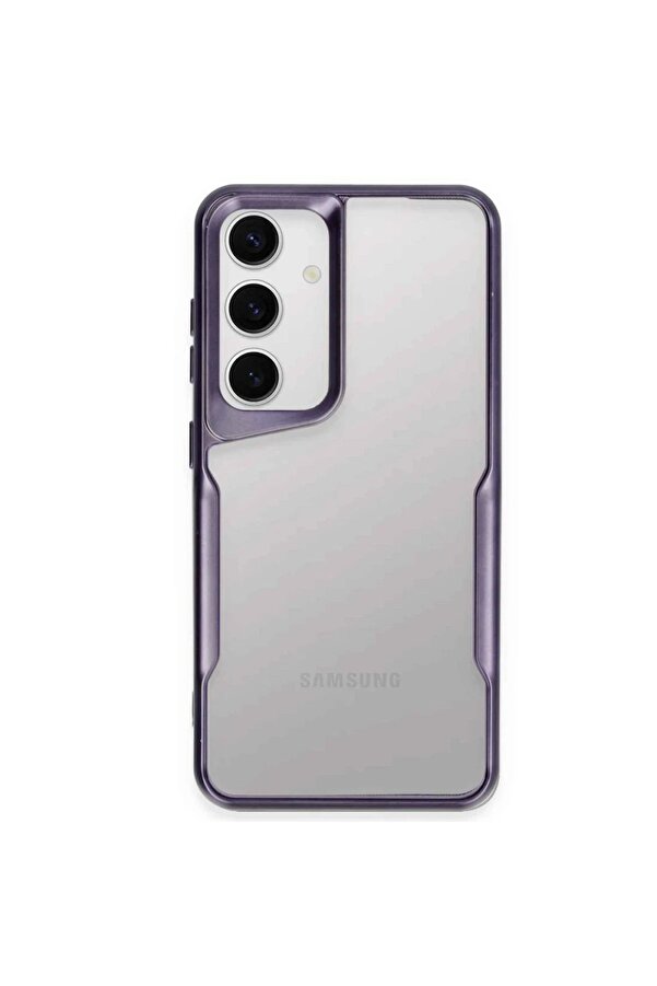 Samsung Galaxy A14 4G Kılıf Boyi̇ Si̇li̇kon Kapak - Deri̇n Mor - Dropx8170-5677