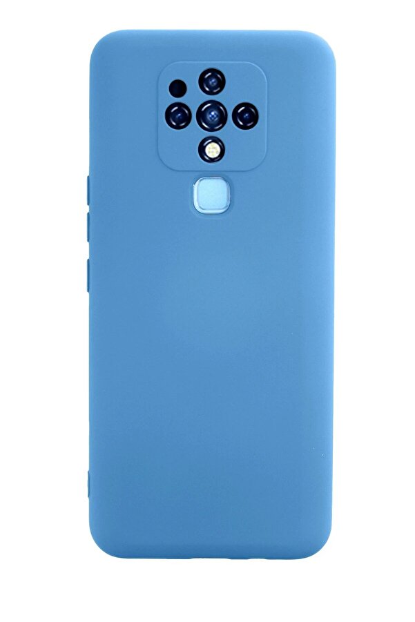 Tecno Camon 16 Kılıf Nano İçi̇ Kadi̇fe Si̇li̇kon - Mavi̇ - Dropx4042-3969