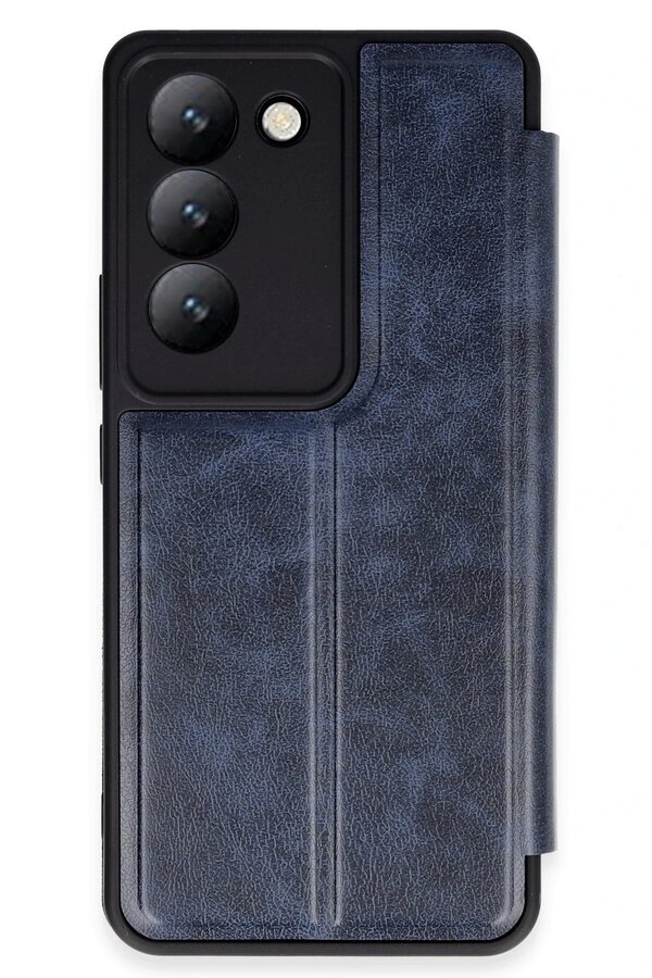 Vi̇vo V30 Li̇te 4G Kılıf Fli̇p Cover - Laci̇vert - Dropx8325-1300