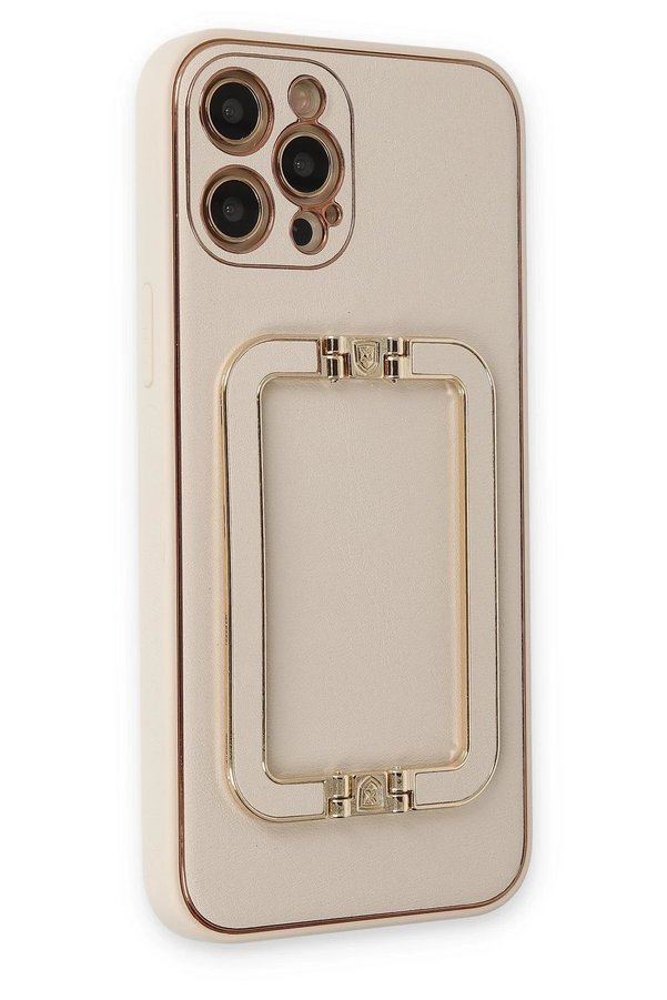 İphone 12 Pro Kılıf Coco Eli̇t Kapak - Gold - Dropx8114-9628