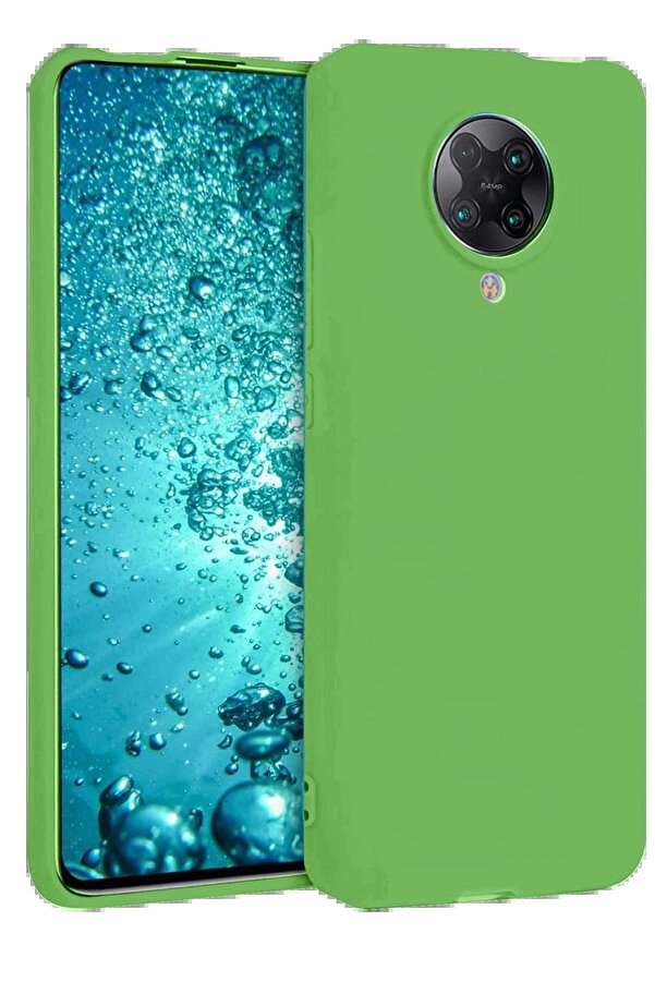 Xi̇aomi̇ Redmi̇ K30 Pro Kılıf Nano İçi̇ Kadi̇fe Si̇li̇kon - Yeşi̇l - Dropx9126-7744