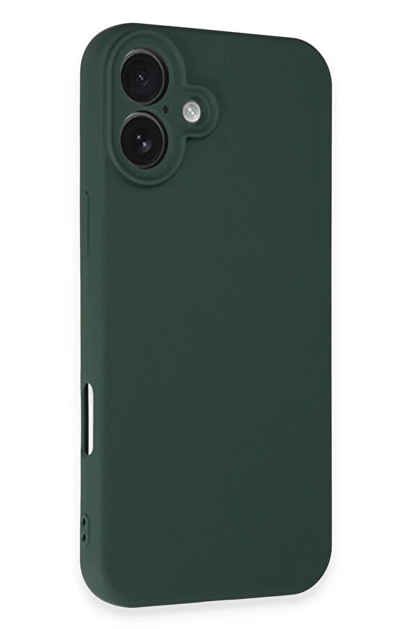 İphone 16 Plus Kılıf Fi̇rst Si̇li̇kon - Koyu Yeşi̇l - Dropx5138-3606